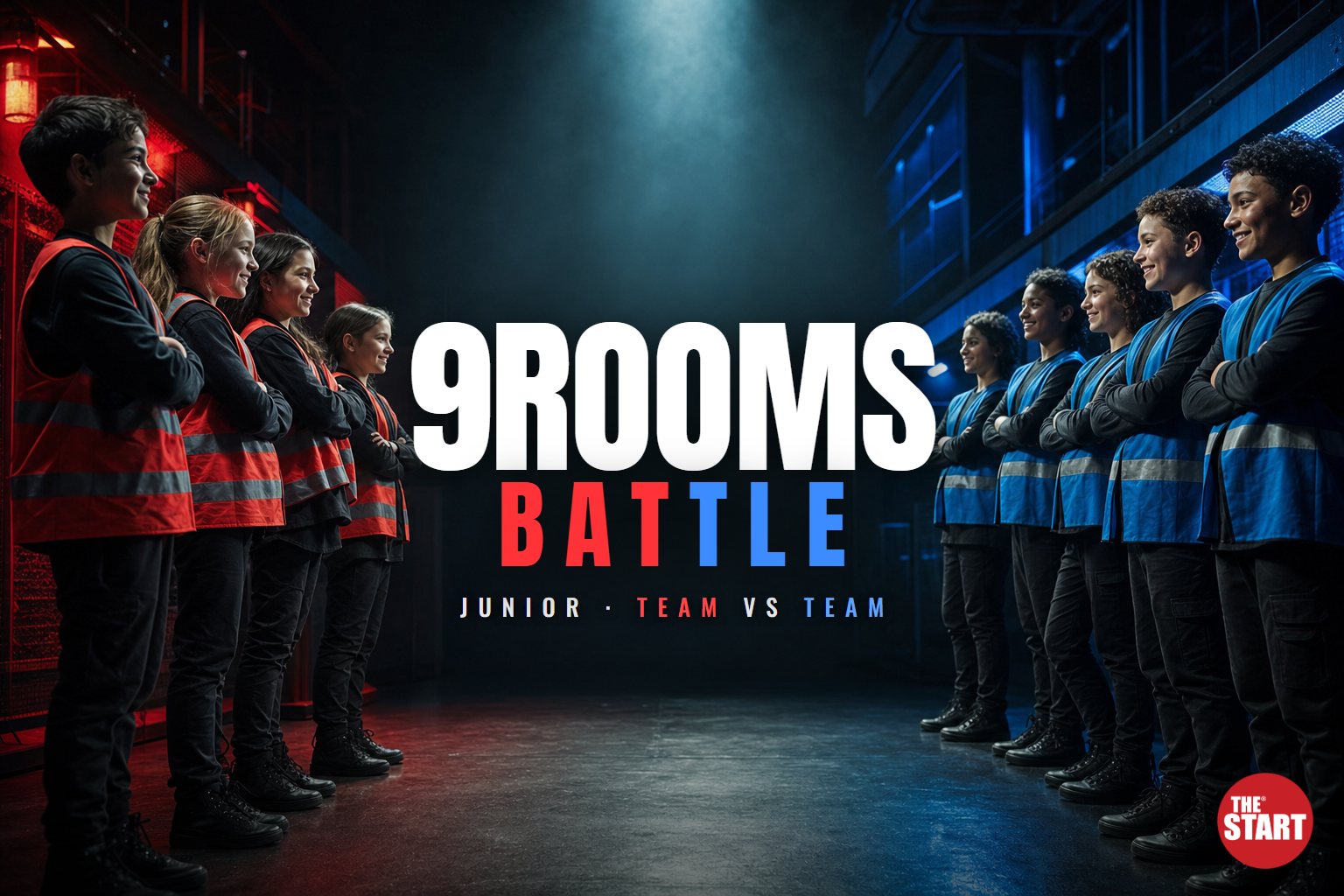 9Rooms Battle Junior: red team versus blue team