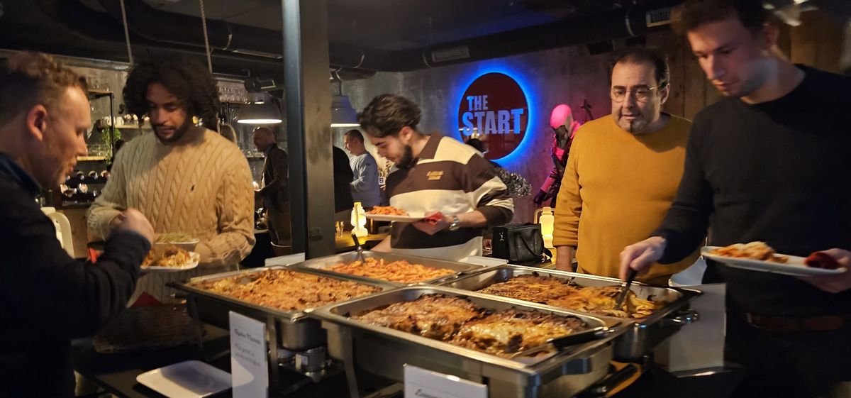 Buffet bij een bedrijfsevent